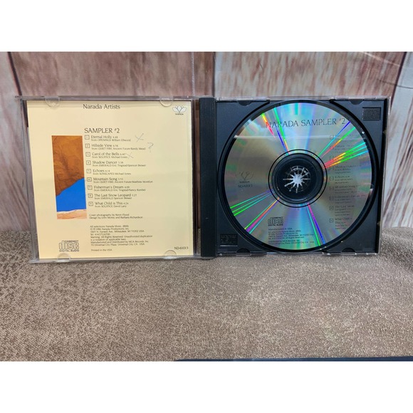 1986 Narada Lotus Artists Sampler 2 New Age Ambient Audio Music CD - Picture 2 of 3